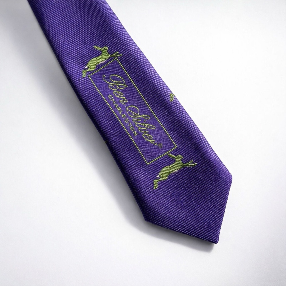 Ben Silver of Charleston woven English silk gentleman’s necktie - Picture 3 of 3